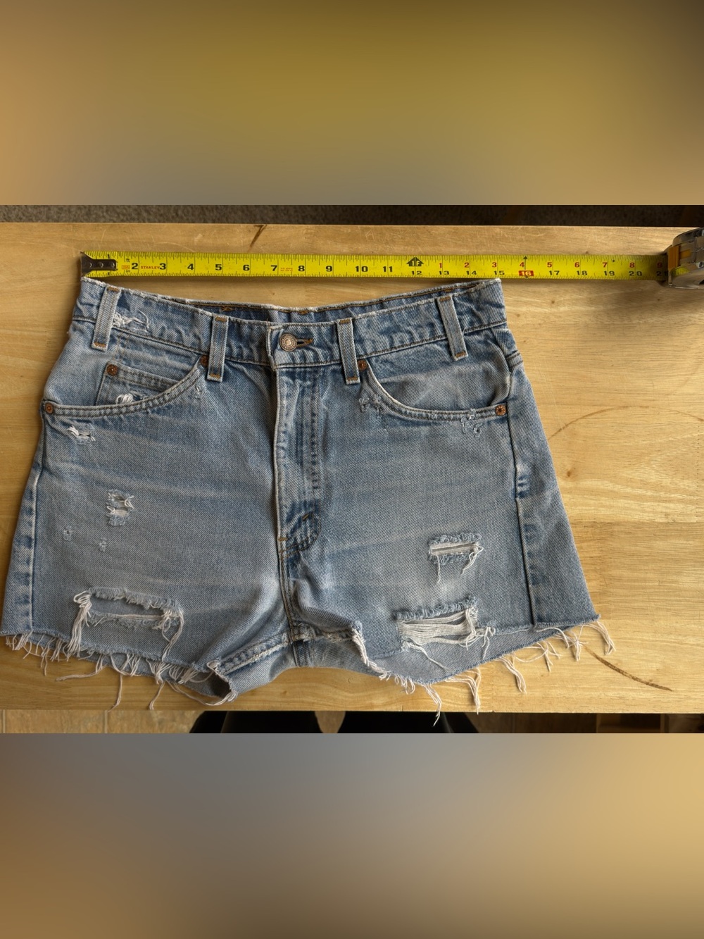 Vintage Levi’s 505 orange tab cutoff festival shorts 30 inch
